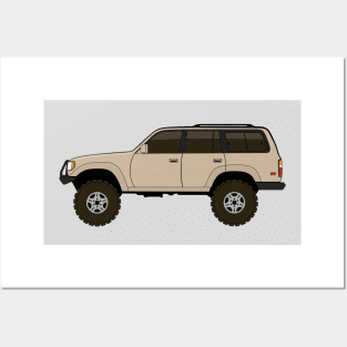 fj80 Land Cruiser tan Posters and Art